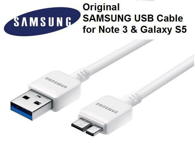 New Original Oem Samsung Galaxy Note3 S5 Usb 3.0 Data Sync Cable Charger White