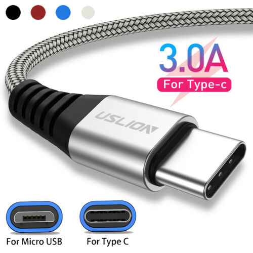 Fast Charging Usb C Cable 3a Phone Charger Data Micro Usb Type C Cable Universal