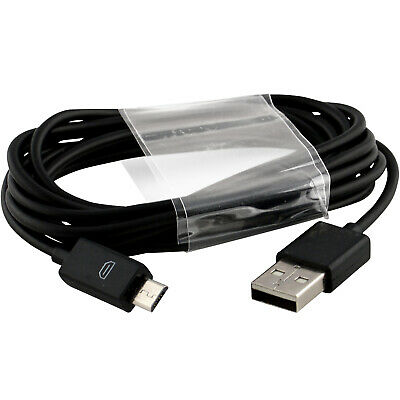 Black 6ft Micro Usb Charging Cable Data Sync Charger Cord For Android Samsung Lg