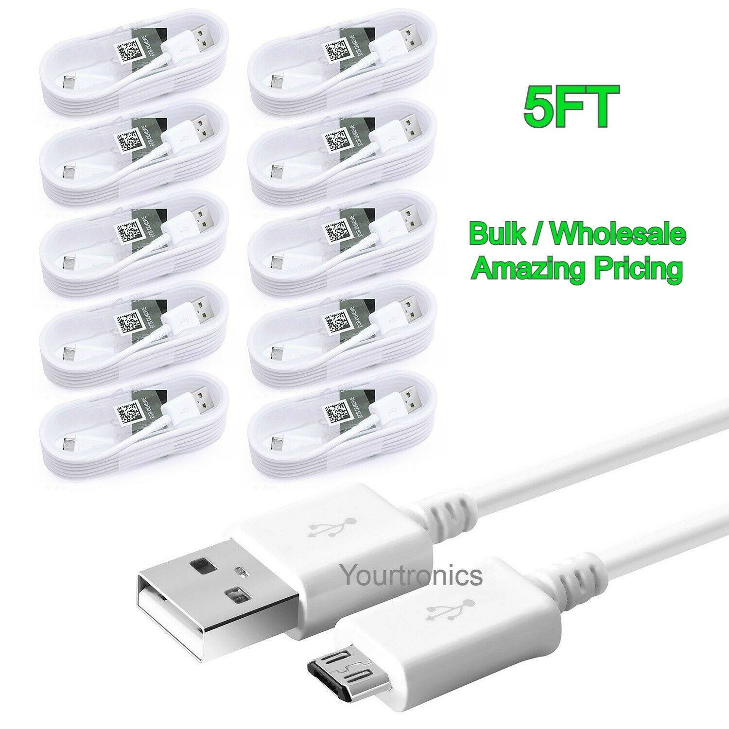 Oem Micro Usb Fast Charge Cable Rapid Sync Cord Quick Charger Bulk Wholesale 5ft