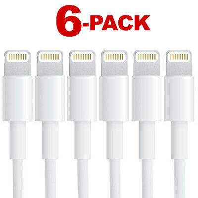 6-pack Charging Cable Charger Cord For Apple Iphone Xr X Xs Max 8 7 6 6s Plus Se